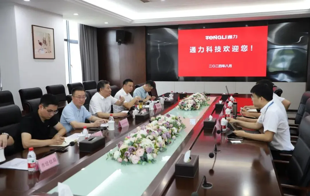 瑞安市委常委、副市長(zhǎng)林政洪一行調(diào)研通力科技
